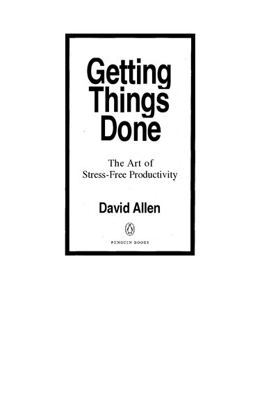 Getting Things Done (book)