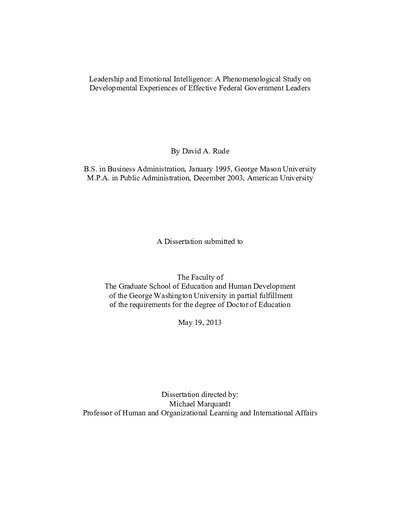 Leadership and Emotional Intelligence