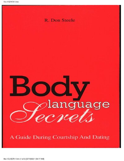 R. Don Steele   Body Language Secrets  A Guide During Courtship   Dating Steel Balls Pr (1997)