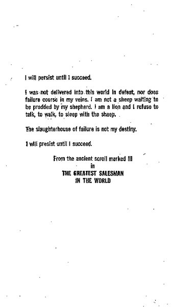 The greatest salesman in the world