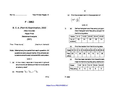 BCA III statistical analysis 31 jun 2022